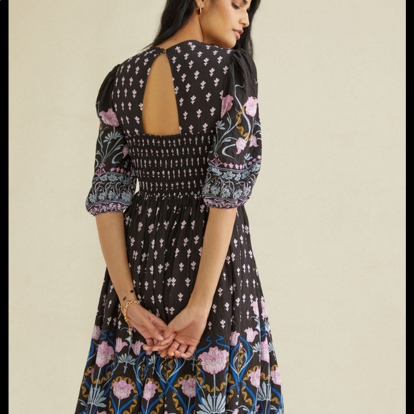 Anthropologie DASHA smocked, Midi dress - Picture 2 of 12